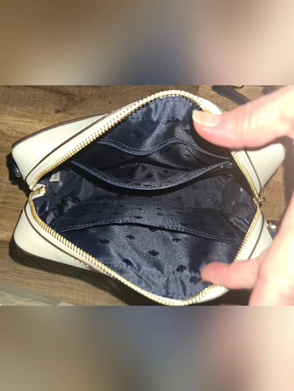 Kate Spade New York Green & Navy Crossbody Bag